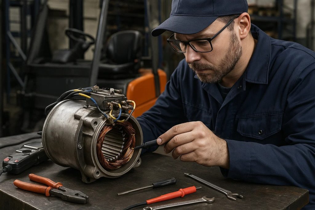 تعمیر الکتروموتور AC و DC در لیفتراکها