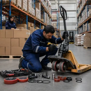 تعمیر جک پالت دستی در محل