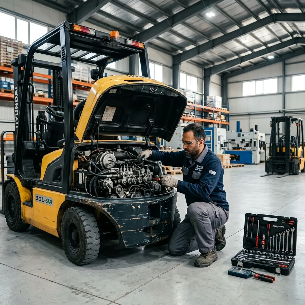 تعمیر لیفتراک هیوندا در محل